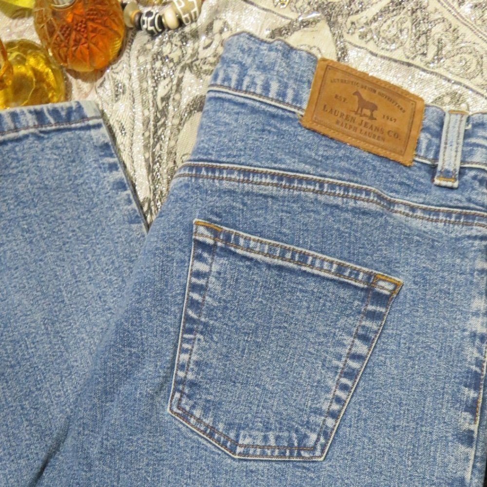 Lauren Jeans Co. Ralph Lauren womens jeans 14 petite 98% cotton 2% spandex NWOT